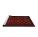 Sideview of Machine Washable Traditional Tomato Red Rug, wshtr1808