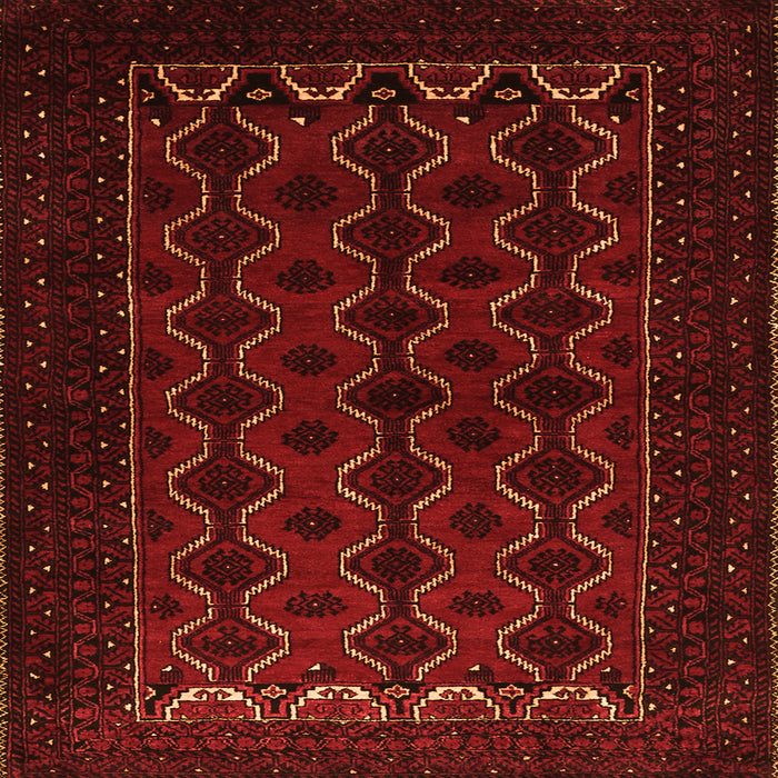 Round Machine Washable Persian Orange Traditional Area Rugs, wshtr1808org