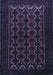 Machine Washable Persian Blue Traditional Rug, wshtr1808blu