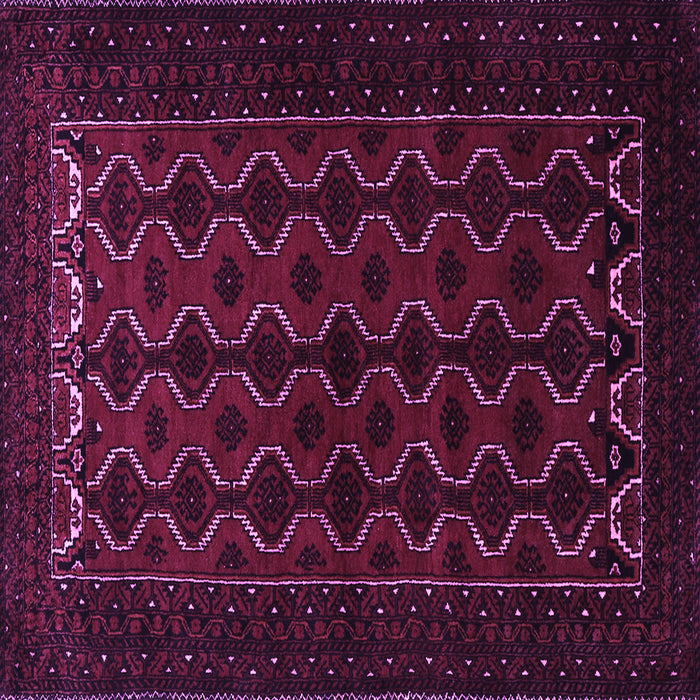 Square Machine Washable Persian Purple Traditional Area Rugs, wshtr1808pur