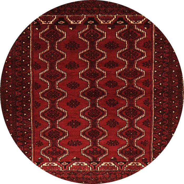 Square Persian Orange Traditional Rug, tr1808org