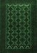 Machine Washable Persian Emerald Green Traditional Area Rugs, wshtr1808emgrn