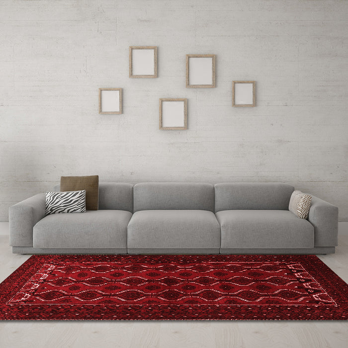Traditional Red Washable Rugs