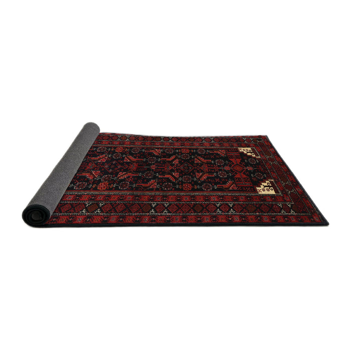 Sideview of Traditional Chocolate Brown Persian Rug, tr1809
