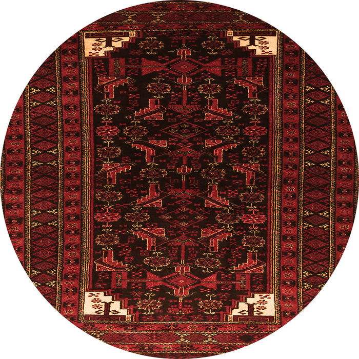 Square Persian Orange Traditional Rug, tr1809org