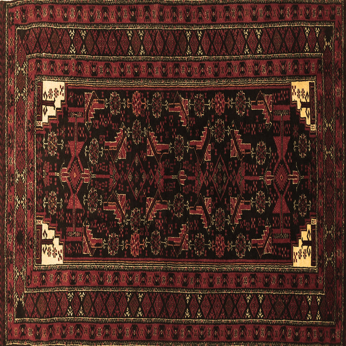 Square Machine Washable Persian Brown Traditional Rug, wshtr1809brn