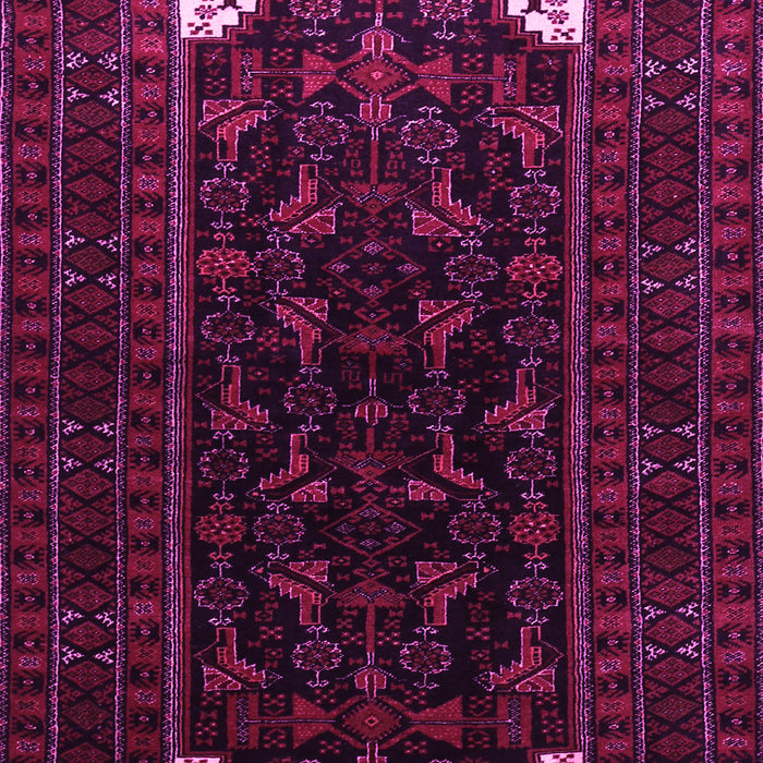 Machine Washable Persian Pink Traditional Rug, wshtr1809pnk
