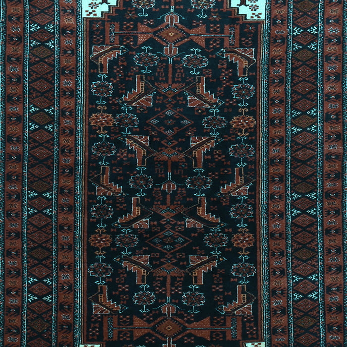 Machine Washable Persian Light Blue Traditional Rug, wshtr1809lblu