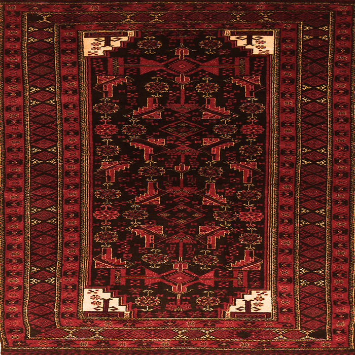 Serging Thickness of Persian Orange Traditional Rug, tr1809org