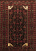 Machine Washable Persian Brown Traditional Rug, wshtr1809brn