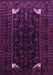 Machine Washable Persian Purple Traditional Area Rugs, wshtr1809pur