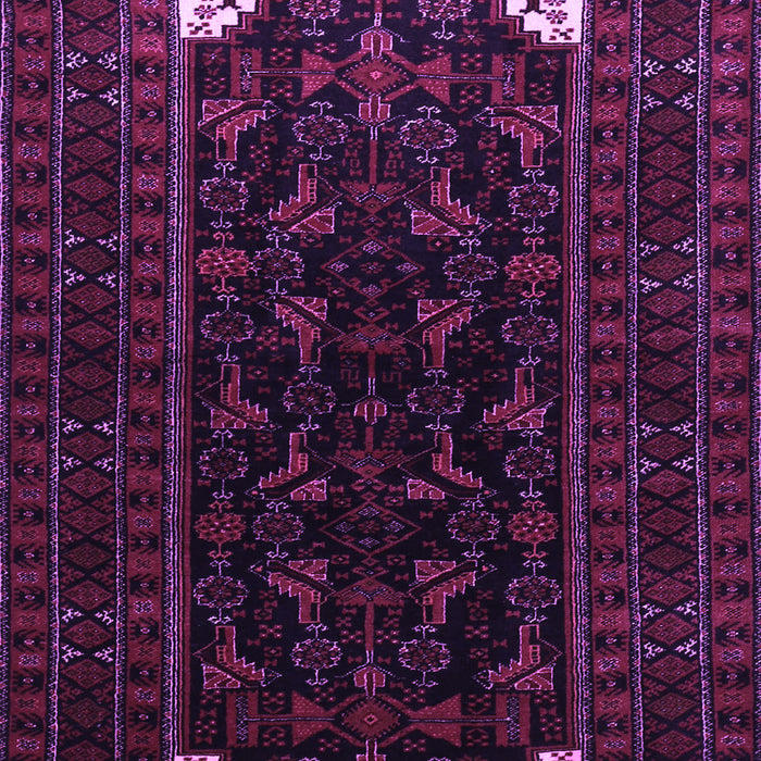 Machine Washable Persian Purple Traditional Area Rugs, wshtr1809pur