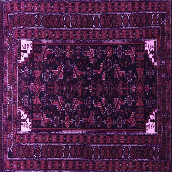 Square Persian Purple Traditional Rug, tr1809pur