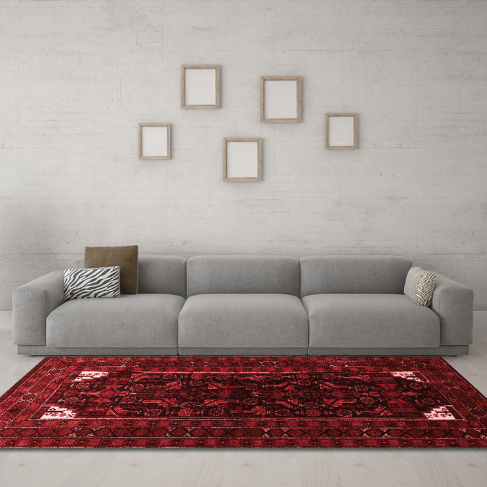 Traditional Red Washable Rugs
