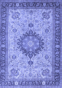 Medallion Blue Traditional Rug, tr180blu