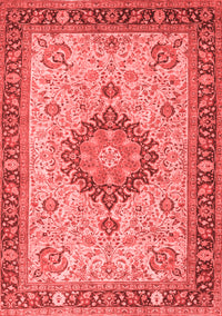 Medallion Red Traditional Rug, tr180red