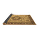 Sideview of Medallion Brown Traditional Rug, tr180brn