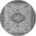 Square Medallion Gray Traditional Rug, tr180gry