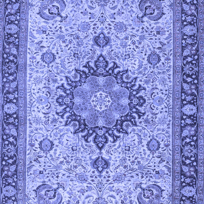 Medallion Blue Traditional Rug, tr180blu