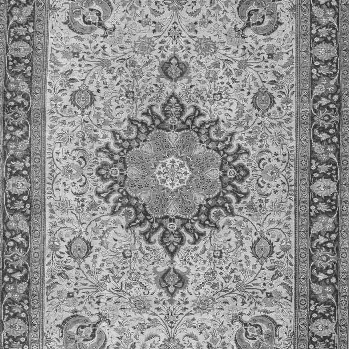 Serging Thickness of Machine Washable Medallion Gray Traditional Rug, wshtr180gry