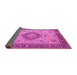 Sideview of Medallion Pink Traditional Rug, tr180pnk