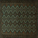 Square Machine Washable Persian Turquoise Traditional Area Rugs, wshtr1810turq