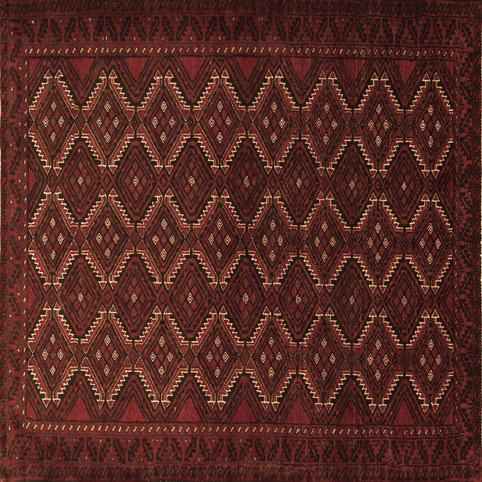 Square Persian Brown Traditional Rug, tr1810brn