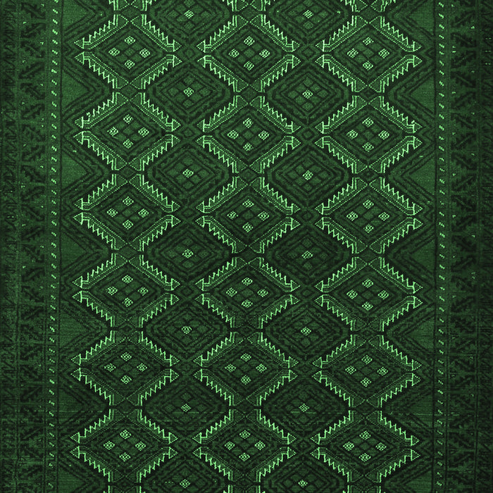 Machine Washable Persian Emerald Green Traditional Area Rugs, wshtr1810emgrn