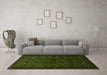 Machine Washable Persian Green Traditional Area Rugs in a Living Room,, wshtr1810grn