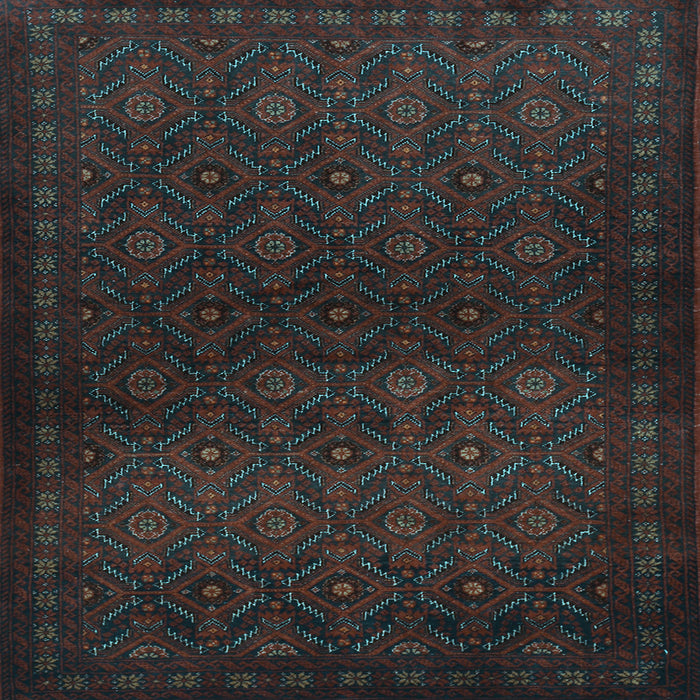 Square Persian Light Blue Traditional Rug, tr1811lblu