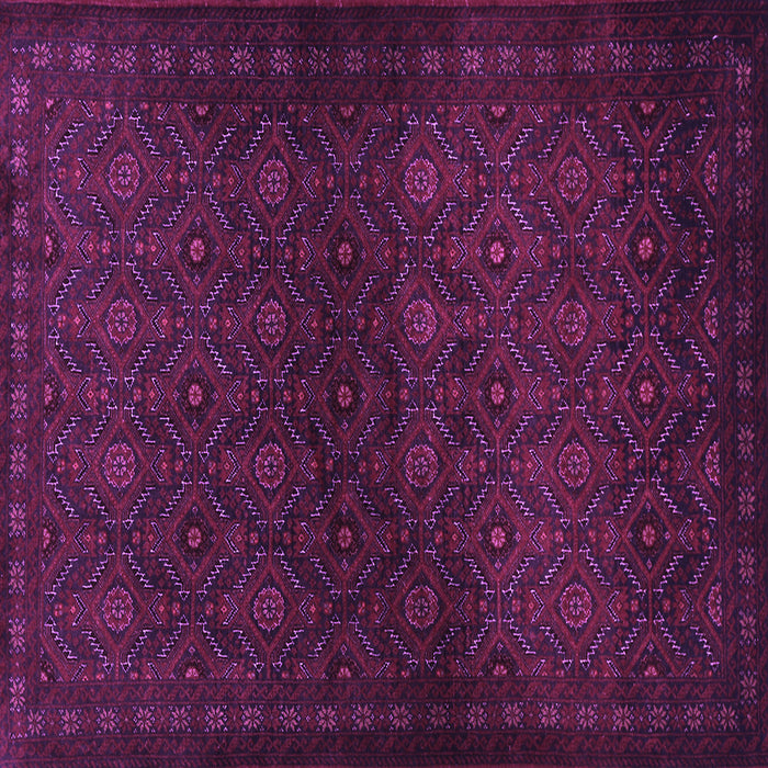 Square Machine Washable Persian Purple Traditional Area Rugs, wshtr1811pur