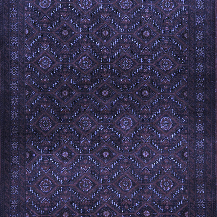 Machine Washable Persian Blue Traditional Rug, wshtr1811blu