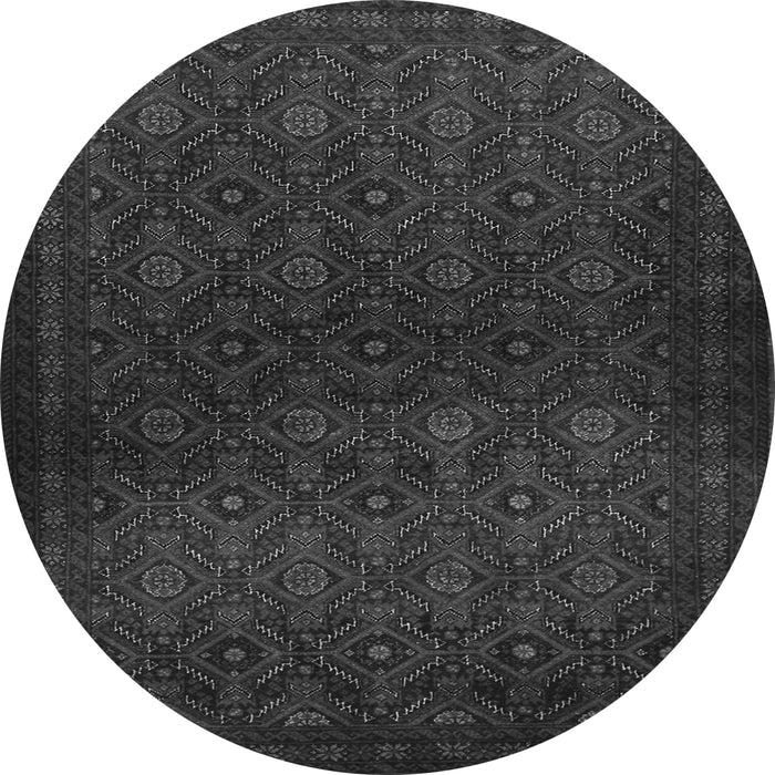 Square Persian Gray Traditional Rug, tr1811gry