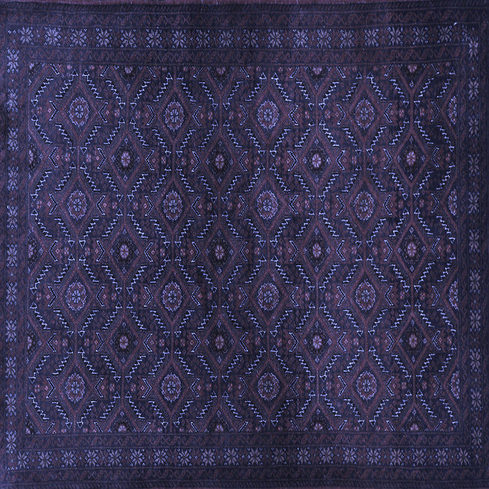Square Persian Blue Traditional Rug, tr1811blu