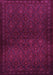 Machine Washable Persian Pink Traditional Rug, wshtr1811pnk