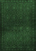 Machine Washable Persian Emerald Green Traditional Area Rugs, wshtr1811emgrn