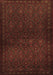 Machine Washable Persian Brown Traditional Rug, wshtr1811brn