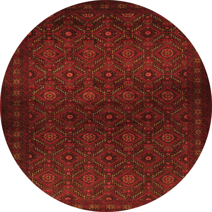 Square Persian Orange Traditional Rug, tr1811org