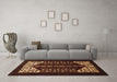 Machine Washable Persian Brown Traditional Rug in a Living Room,, wshtr1812brn