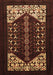 Machine Washable Persian Brown Traditional Rug, wshtr1812brn