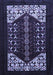 Machine Washable Persian Blue Traditional Rug, wshtr1812blu