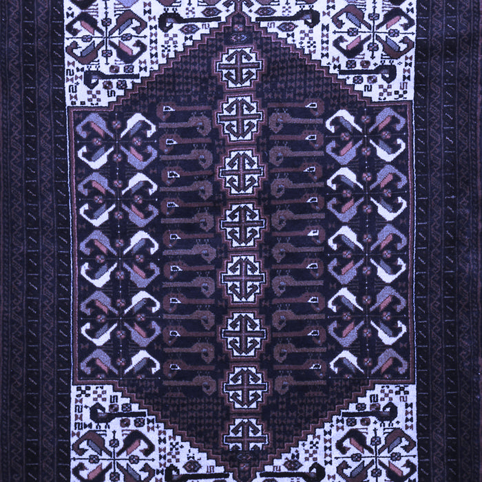 Machine Washable Persian Blue Traditional Rug, wshtr1812blu
