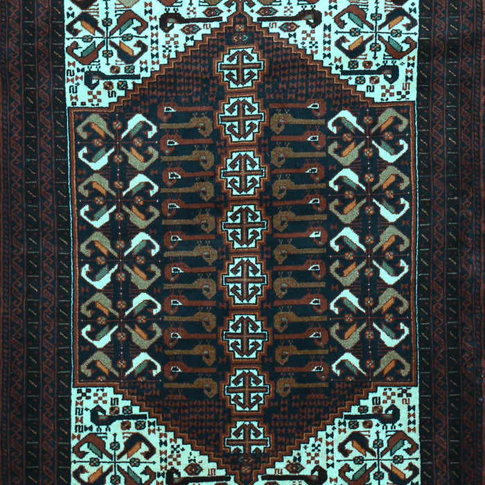 Machine Washable Persian Light Blue Traditional Rug, wshtr1812lblu