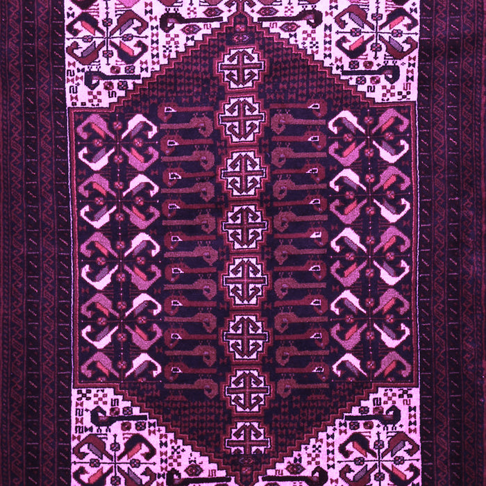 Machine Washable Persian Purple Traditional Area Rugs, wshtr1812pur