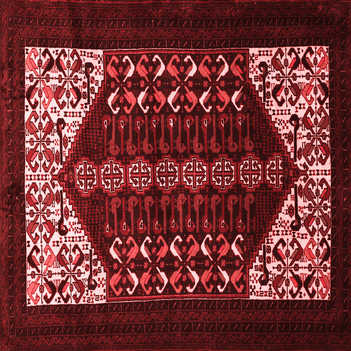 Machine Washable Persian Red Traditional Rug, wshtr1812red
