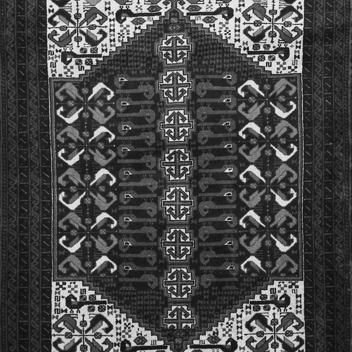 Serging Thickness of Machine Washable Persian Gray Traditional Rug, wshtr1812gry