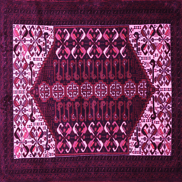 Square Persian Pink Traditional Rug, tr1812pnk