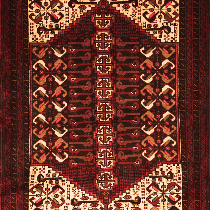 Serging Thickness of Machine Washable Persian Orange Traditional Area Rugs, wshtr1812org