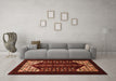 Machine Washable Persian Orange Traditional Area Rugs in a Living Room, wshtr1812org