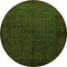 Machine Washable Persian Green Traditional Area Rugs, wshtr1813grn